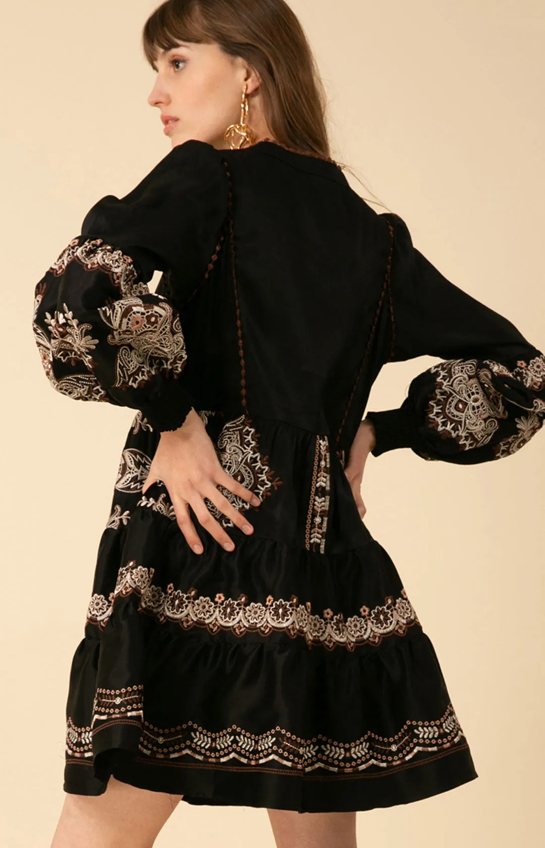 Lily Embroidered Dress sold by Hale Bob product image thumbnail 3