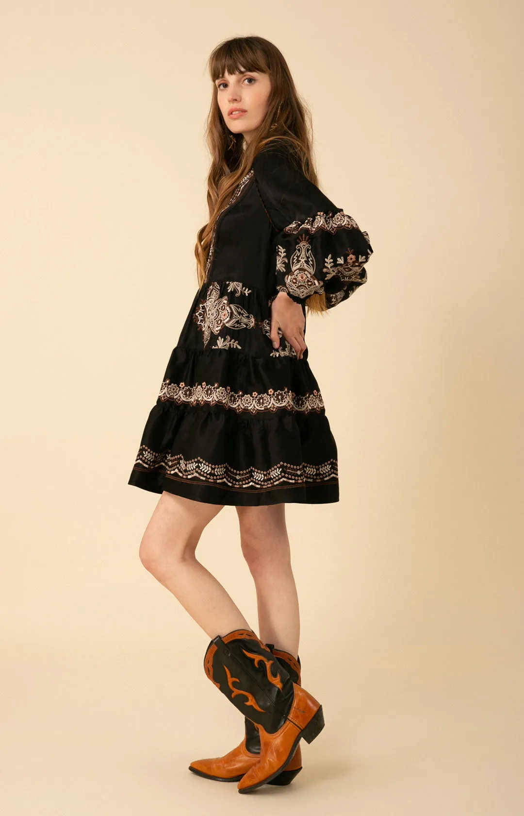 Lily Embroidered Dress sold by Hale Bob product image thumbnail 4