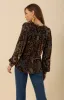 Keira Velvet Burnout Top sold by Hale Bob