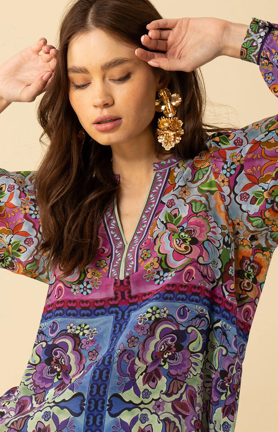 Mira Silk Top sold by Hale Bob product image thumbnail 4