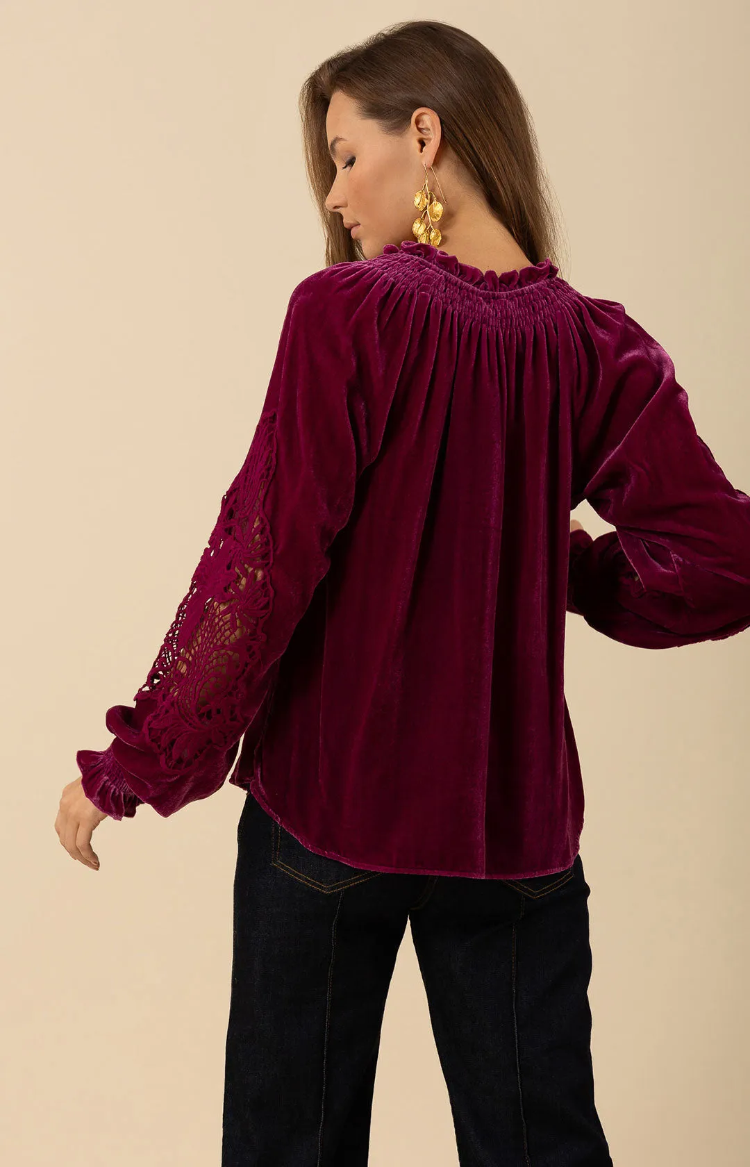 Amanda Velvet Top sold by Hale Bob product image thumbnail 2