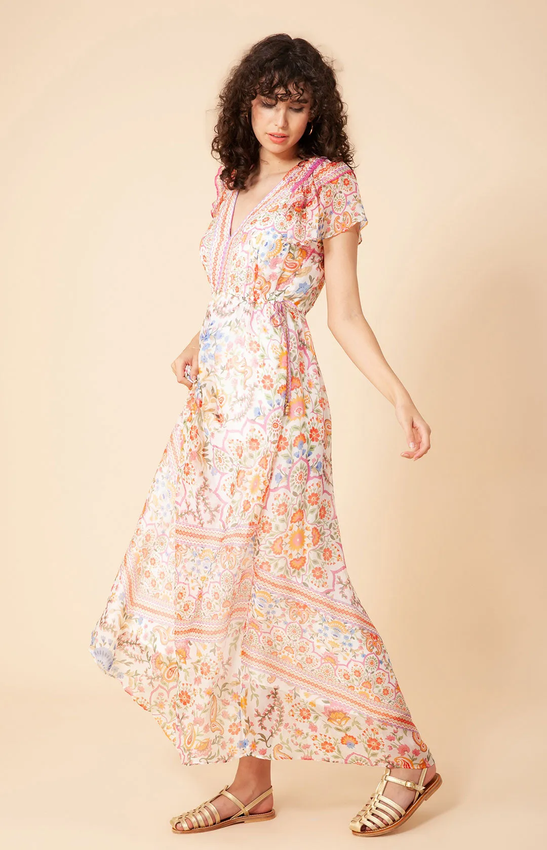 Marlee Chiffon Maxi Dress sold by Hale Bob product image thumbnail 3