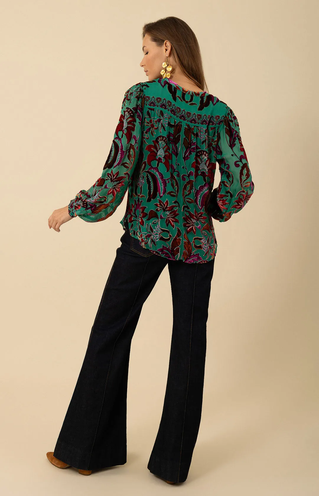 Danielle Velvet Burnout Top sold by Hale Bob product image thumbnail 2