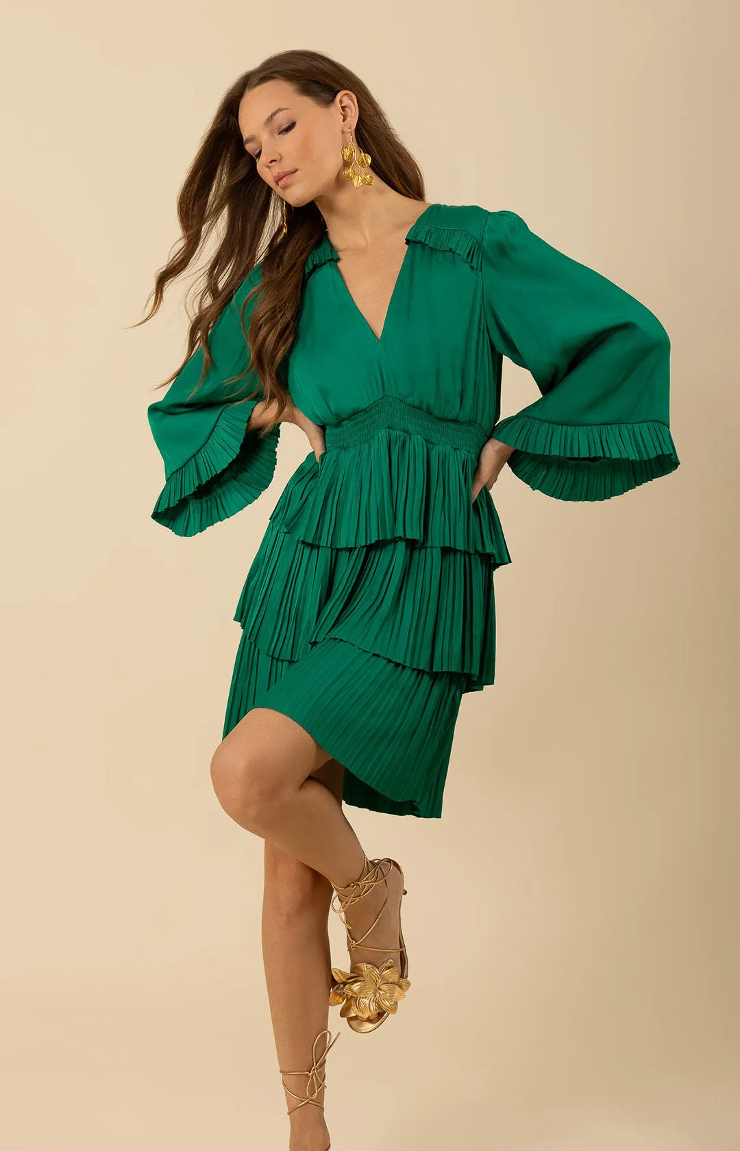 Esmeralda Solid Dress sold by Hale Bob product image thumbnail 3