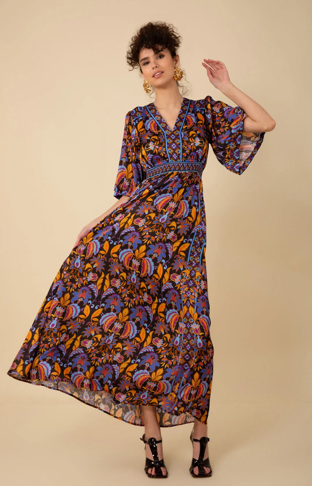 Felicity Charmeuse Maxi Dress sold by Hale Bob product image thumbnail 5