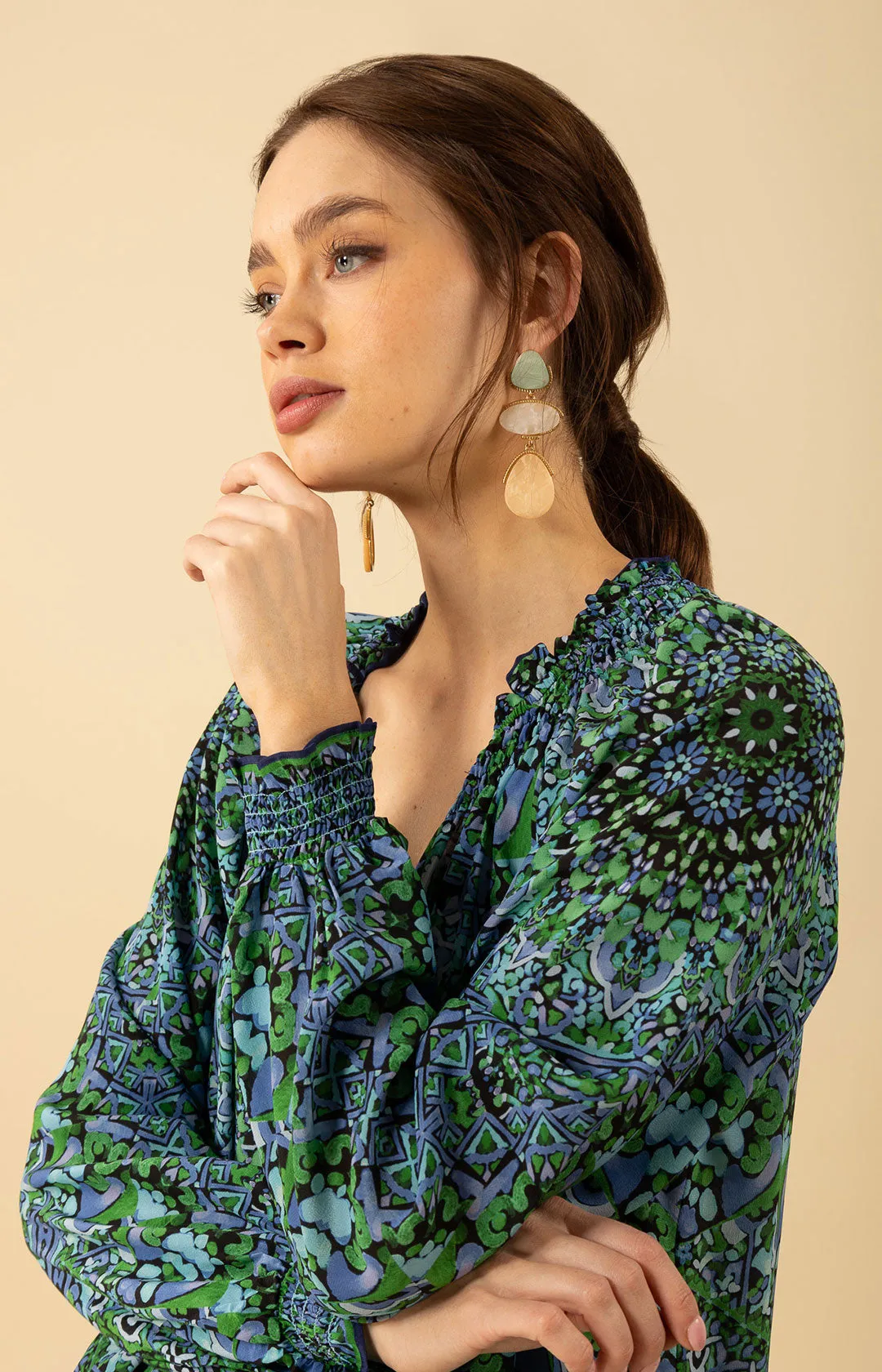Wrenley Silk Top sold by Hale Bob product image thumbnail 4