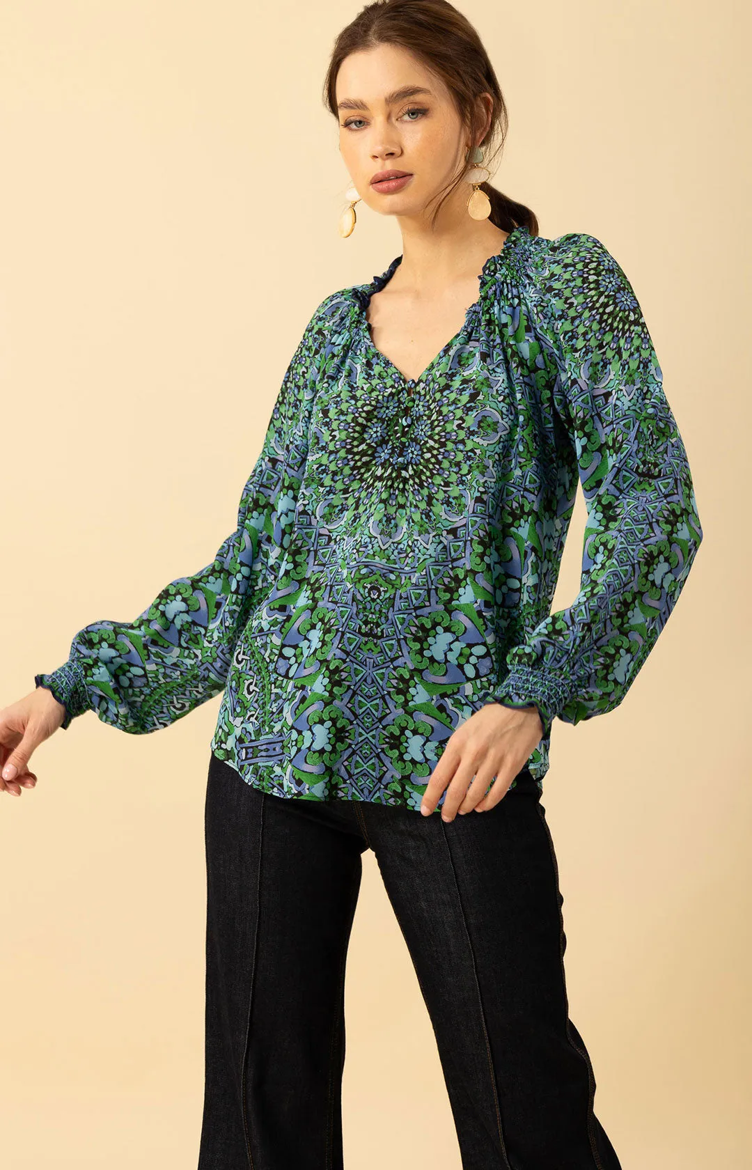 Wrenley Silk Top sold by Hale Bob product image thumbnail 3