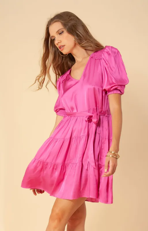 June Solid Charmeuse Dress sold by Hale Bob