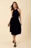 Meadow Halter Velvet Dress sold by Hale Bob