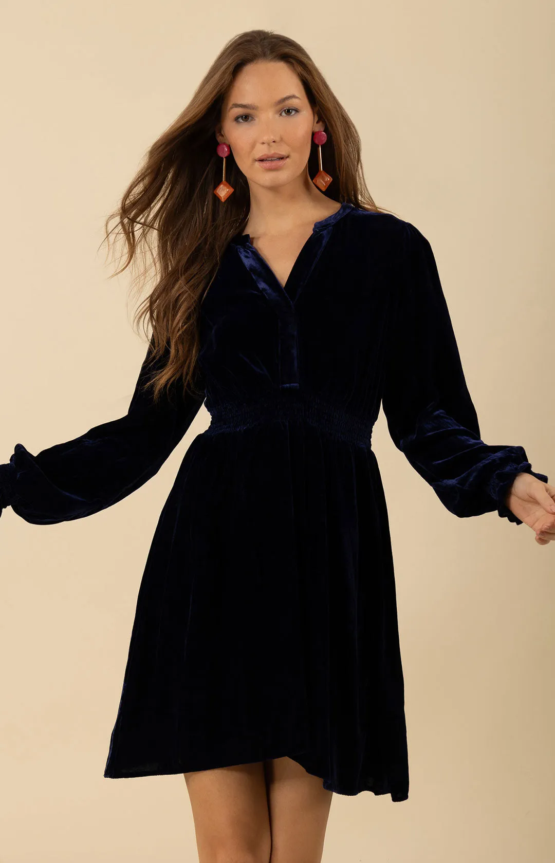 Carter Velvet Dress sold by Hale Bob product image thumbnail 3
