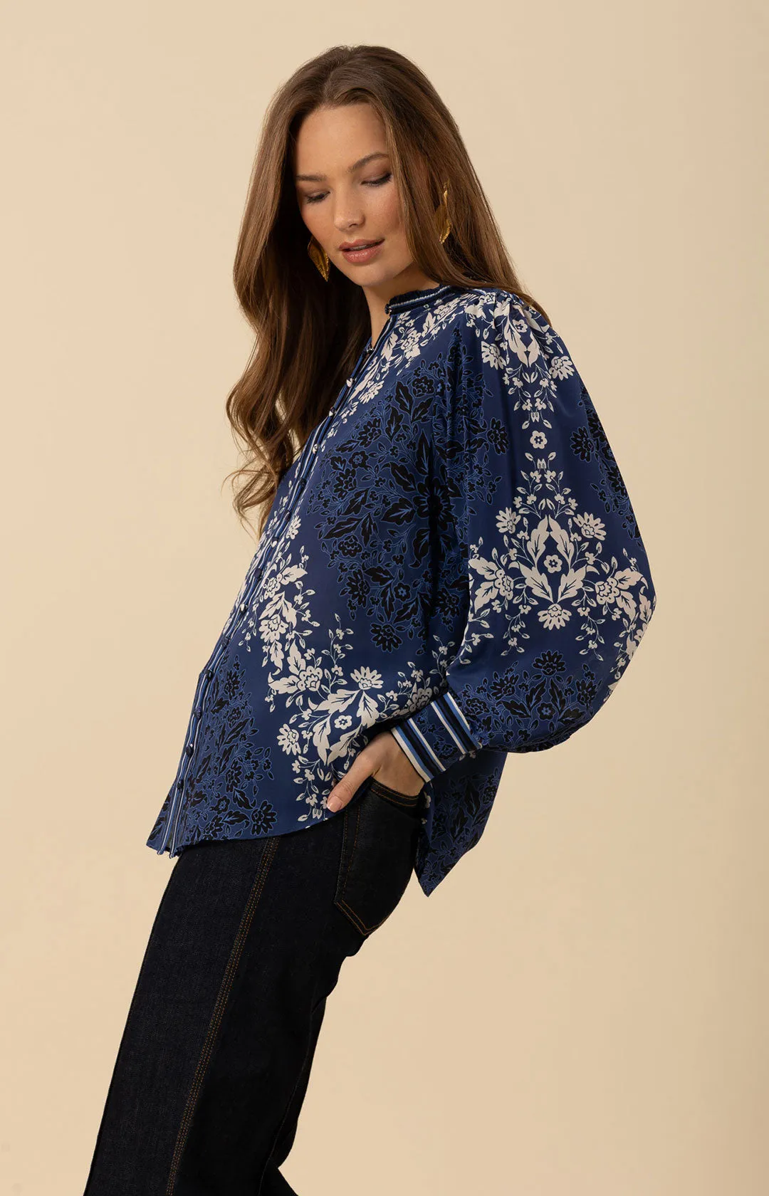 Mylah Silk Top sold by Hale Bob product image thumbnail 4