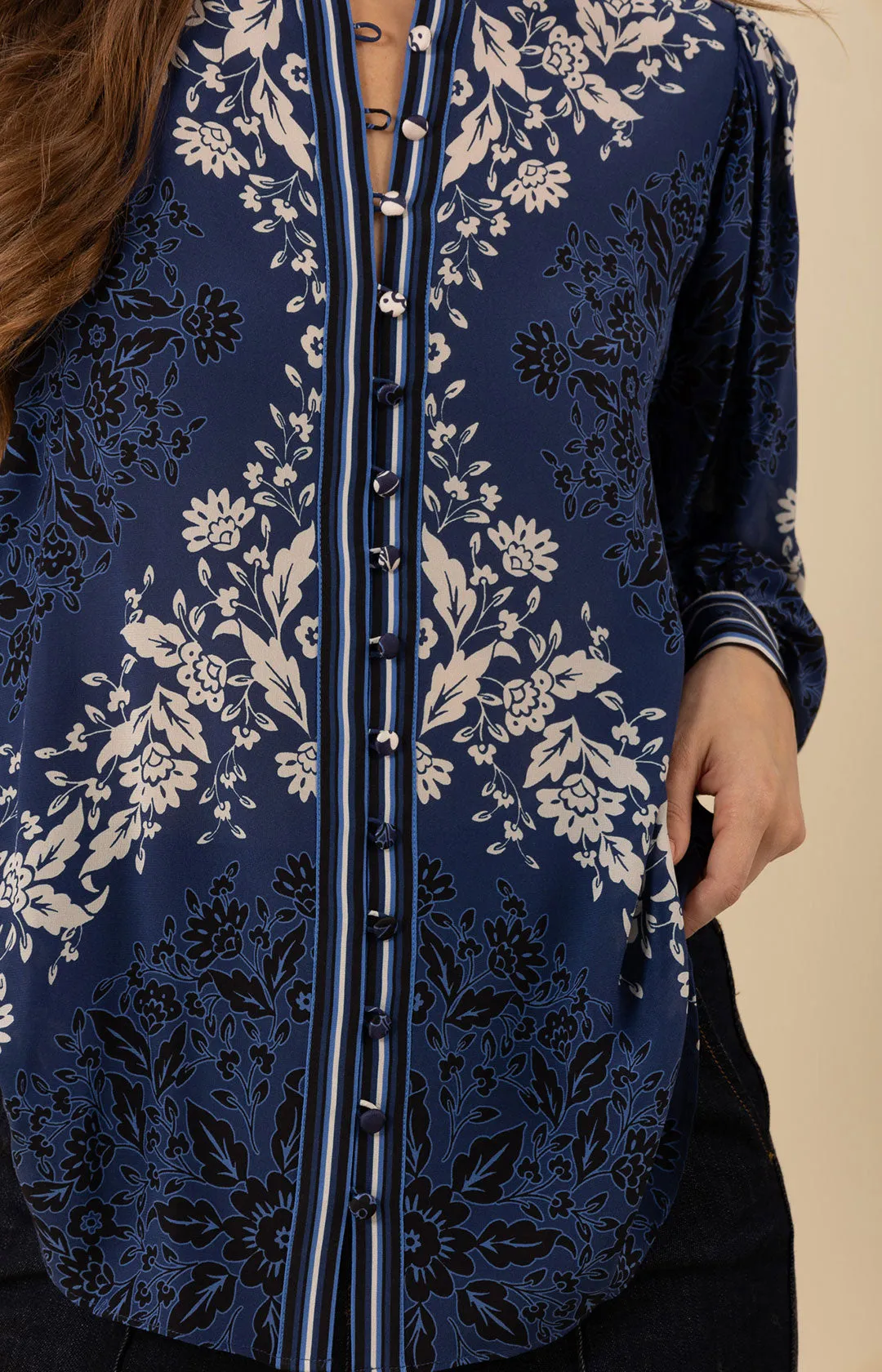 Mylah Silk Top sold by Hale Bob product image thumbnail 3