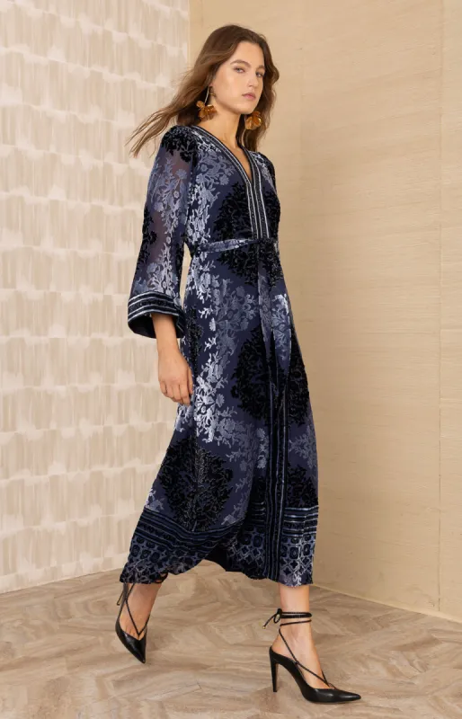 Helena Velvet Maxi Burnout Dress sold by Hale Bob