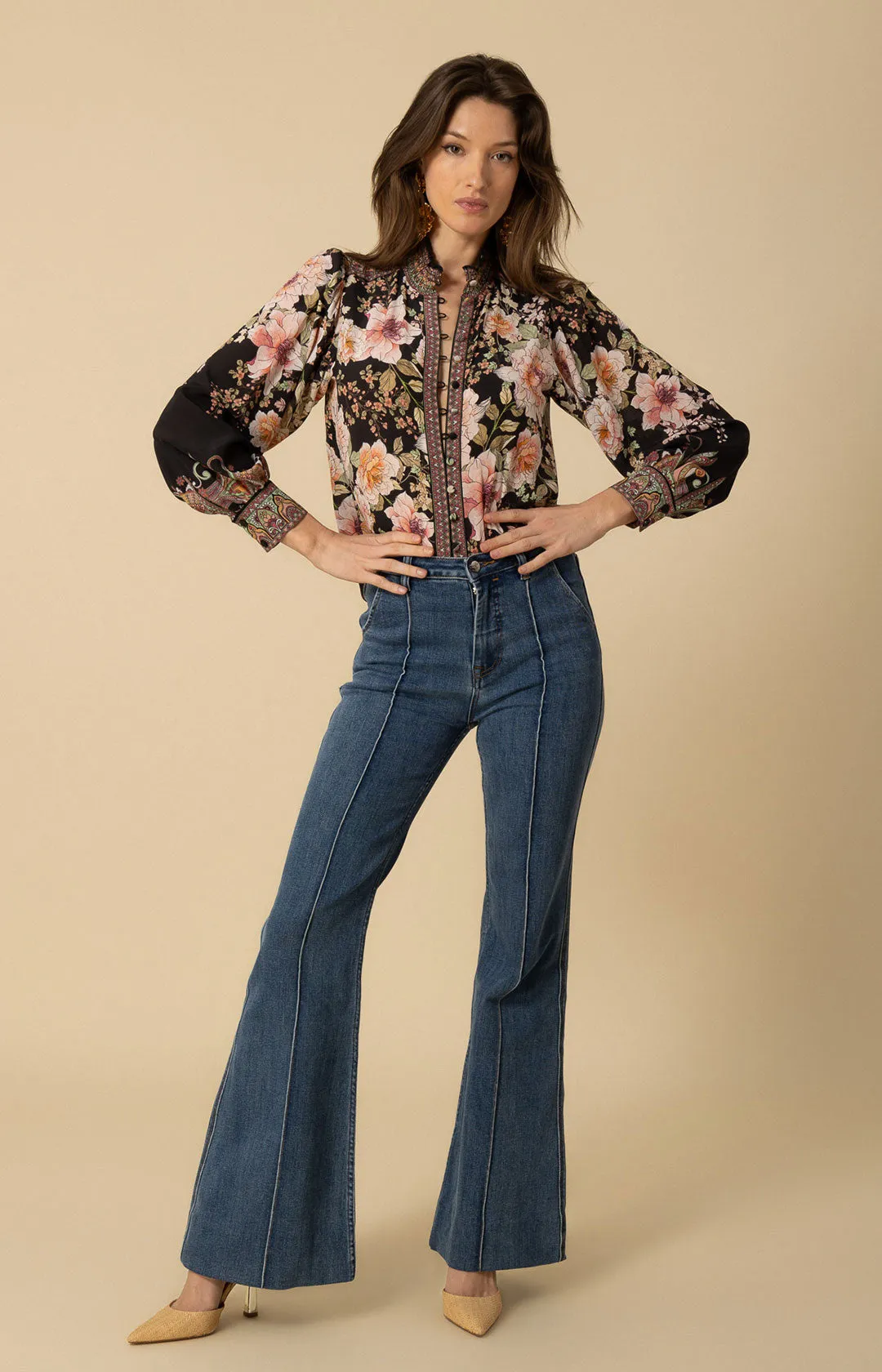 Hanna Silk Top sold by Hale Bob