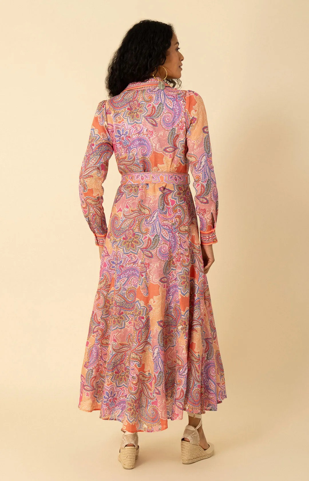 Clementine Linen Maxi Dress sold by Hale Bob product image thumbnail 3