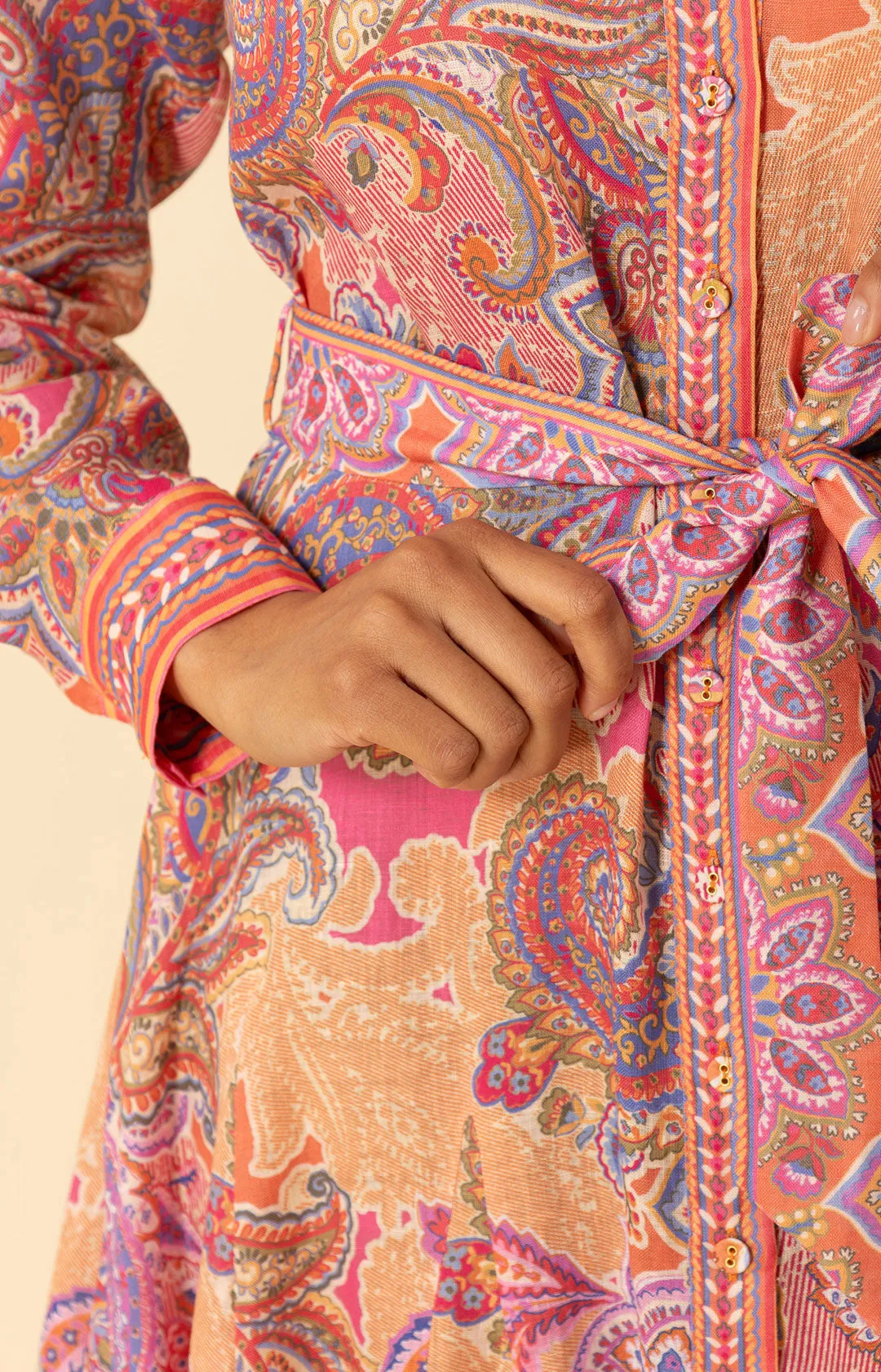 Clementine Linen Maxi Dress sold by Hale Bob product image thumbnail 5