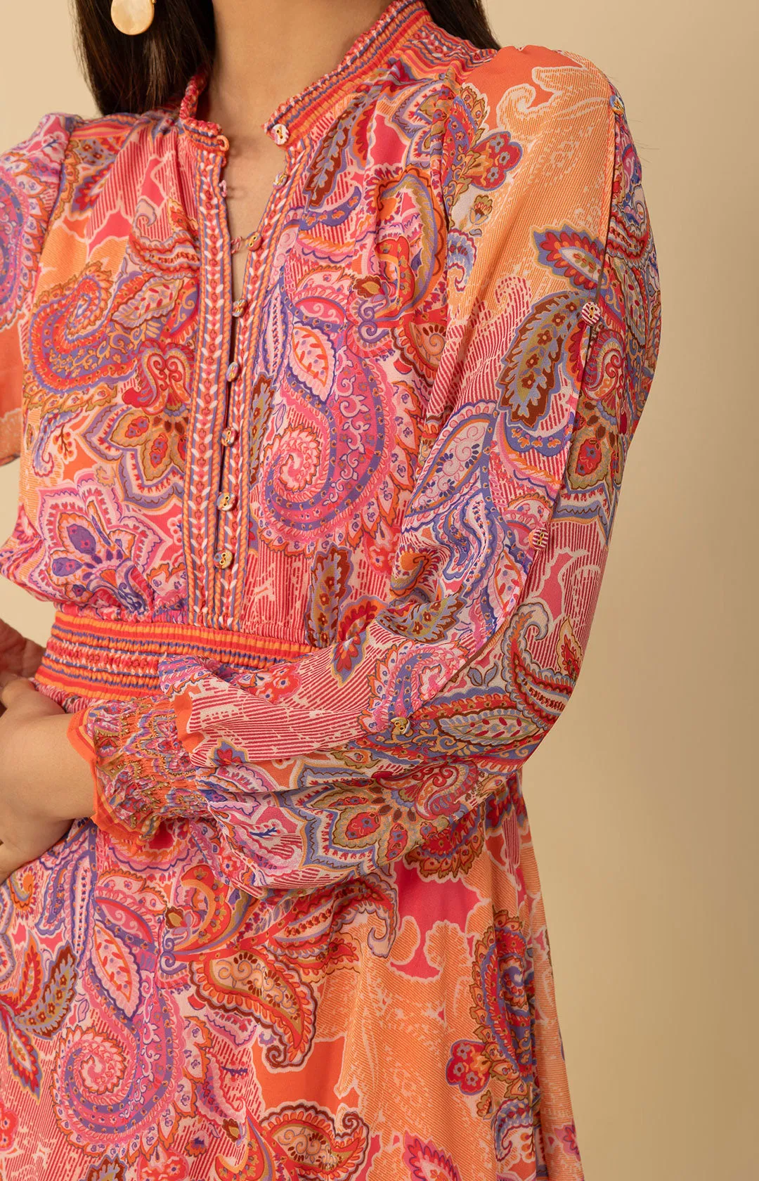 Shelby Chiffon Short Dress sold by Hale Bob product image thumbnail 5