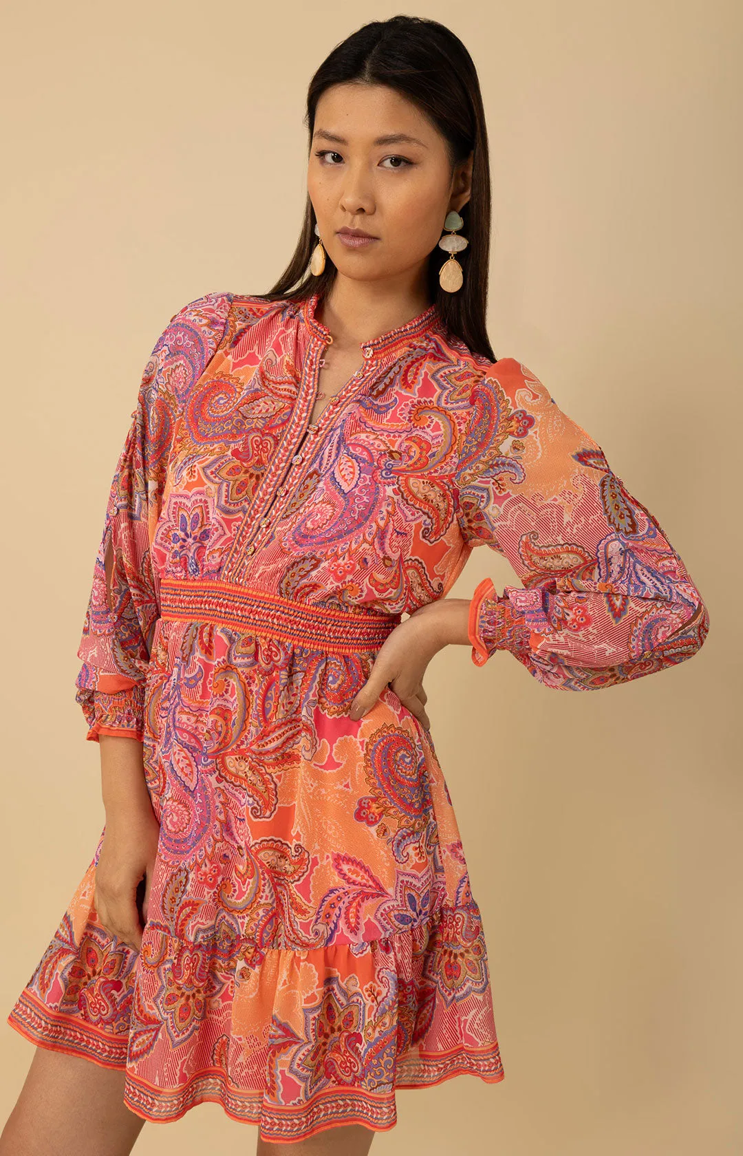 Shelby Chiffon Short Dress sold by Hale Bob product image thumbnail 3