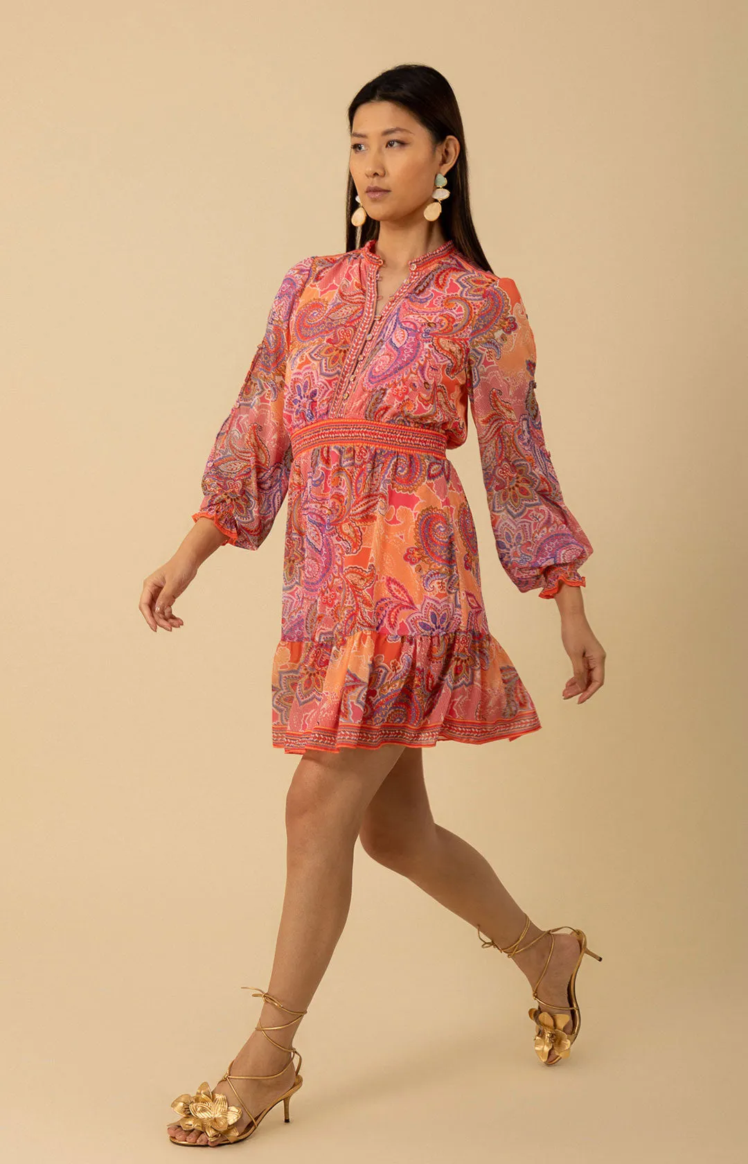 Shelby Chiffon Short Dress sold by Hale Bob product image thumbnail 4