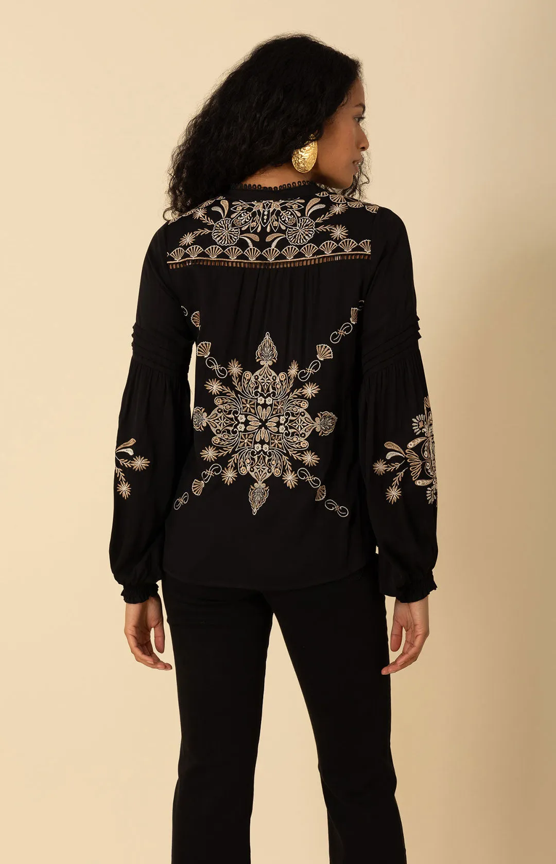 Elliott Embroidered Twill Top sold by Hale Bob product image thumbnail 2