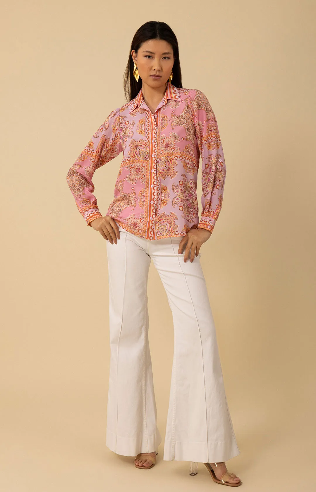 Madilynn Silk Blouse sold by Hale Bob product image thumbnail 3