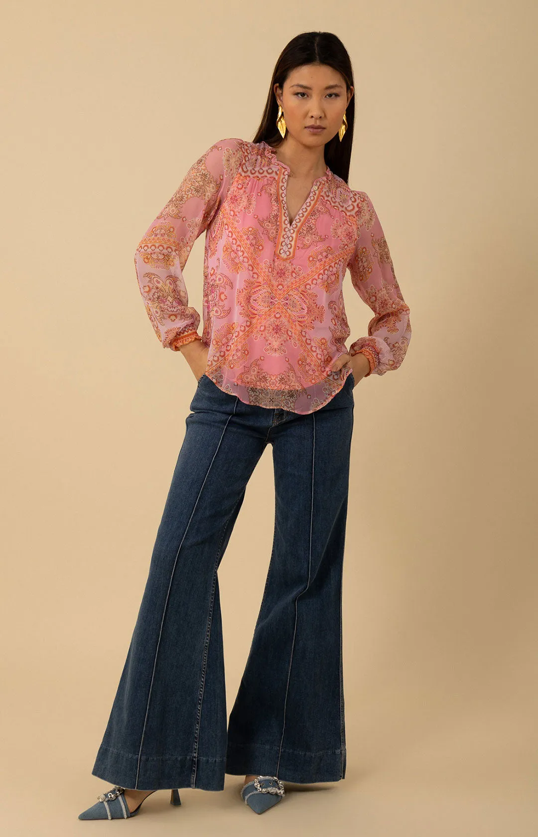 Renata Silk Top sold by Hale Bob product image thumbnail 3