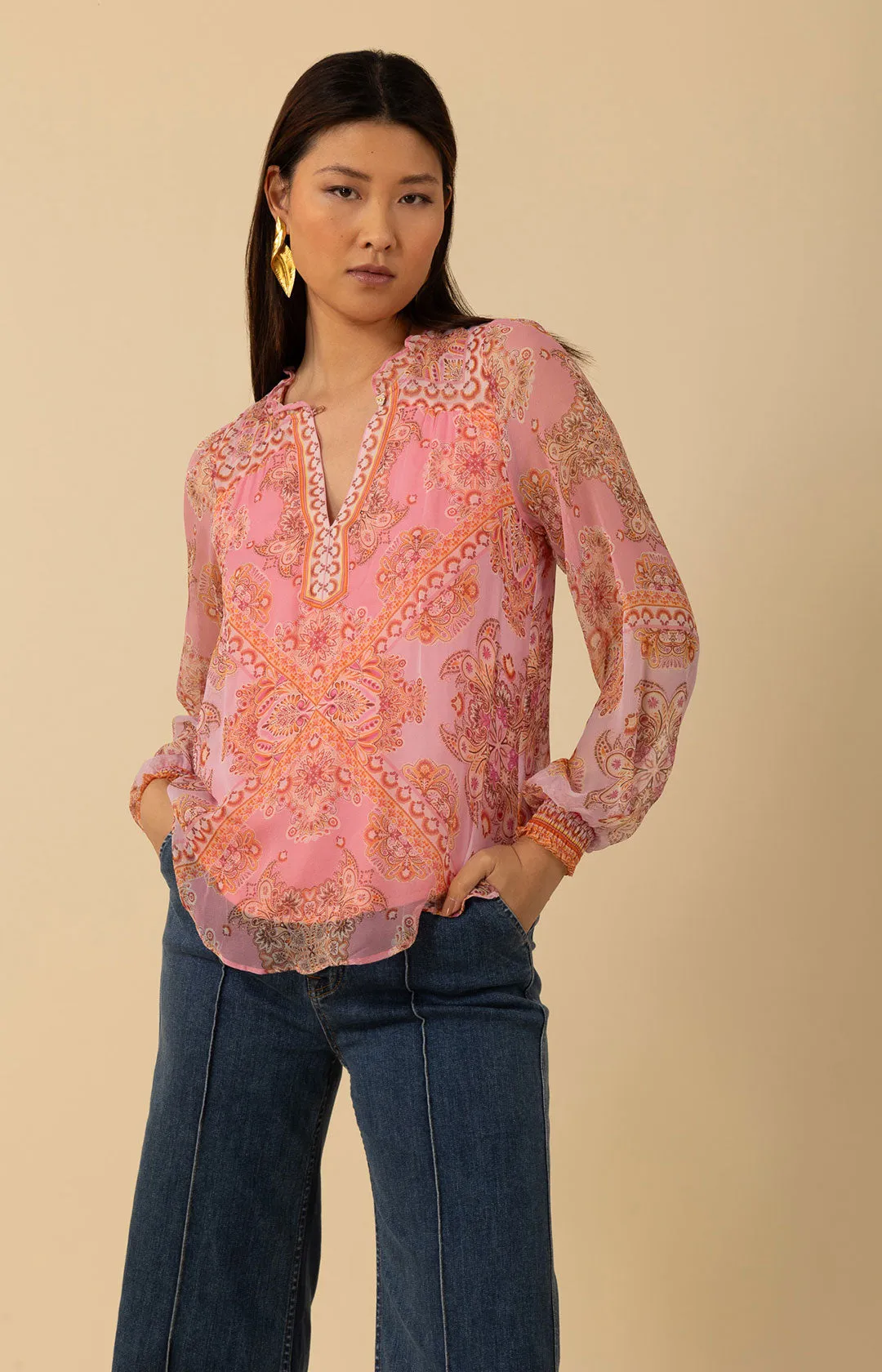 Renata Silk Top sold by Hale Bob