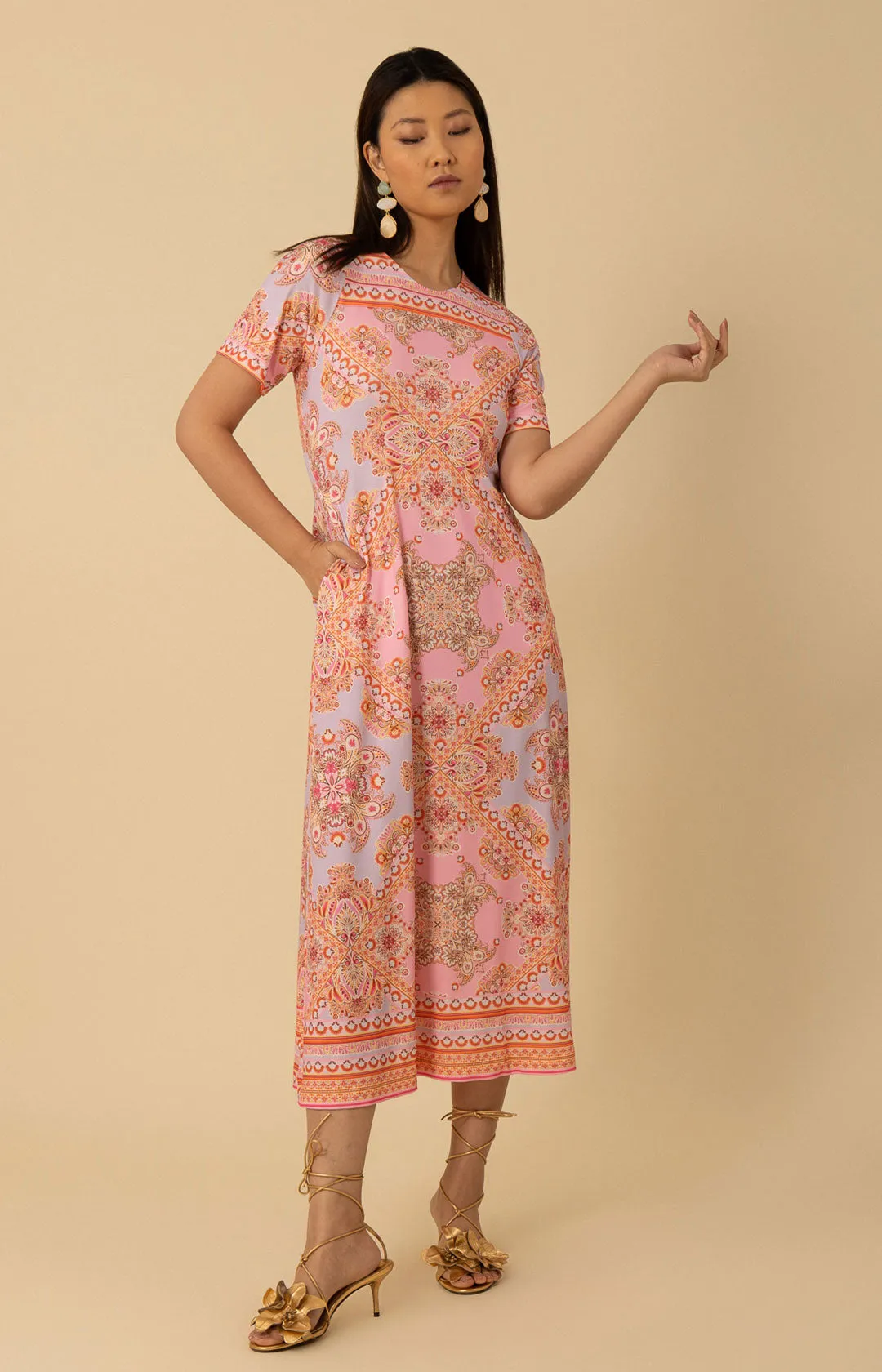 Emberly Maxi Jersey Dress sold by Hale Bob