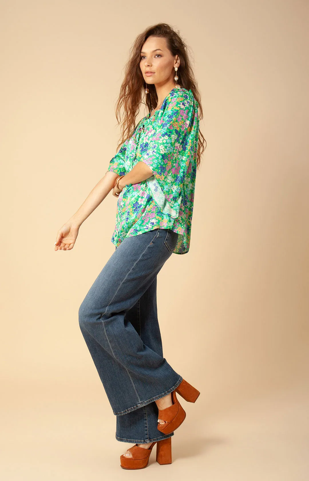 Lorra Washed Charmeuse Top sold by Hale Bob product image thumbnail 3