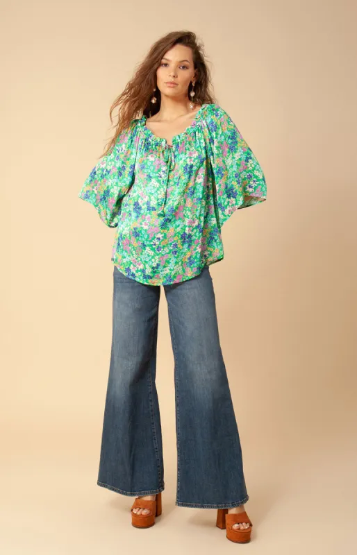 Lorra Washed Charmeuse Top sold by Hale Bob