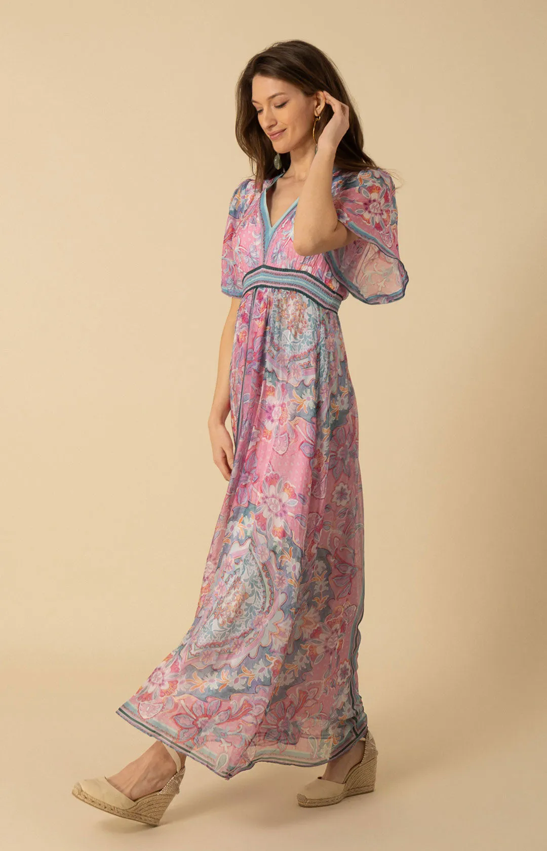 Jaliyah Chiffon Dress Maxi sold by Hale Bob product image thumbnail 4
