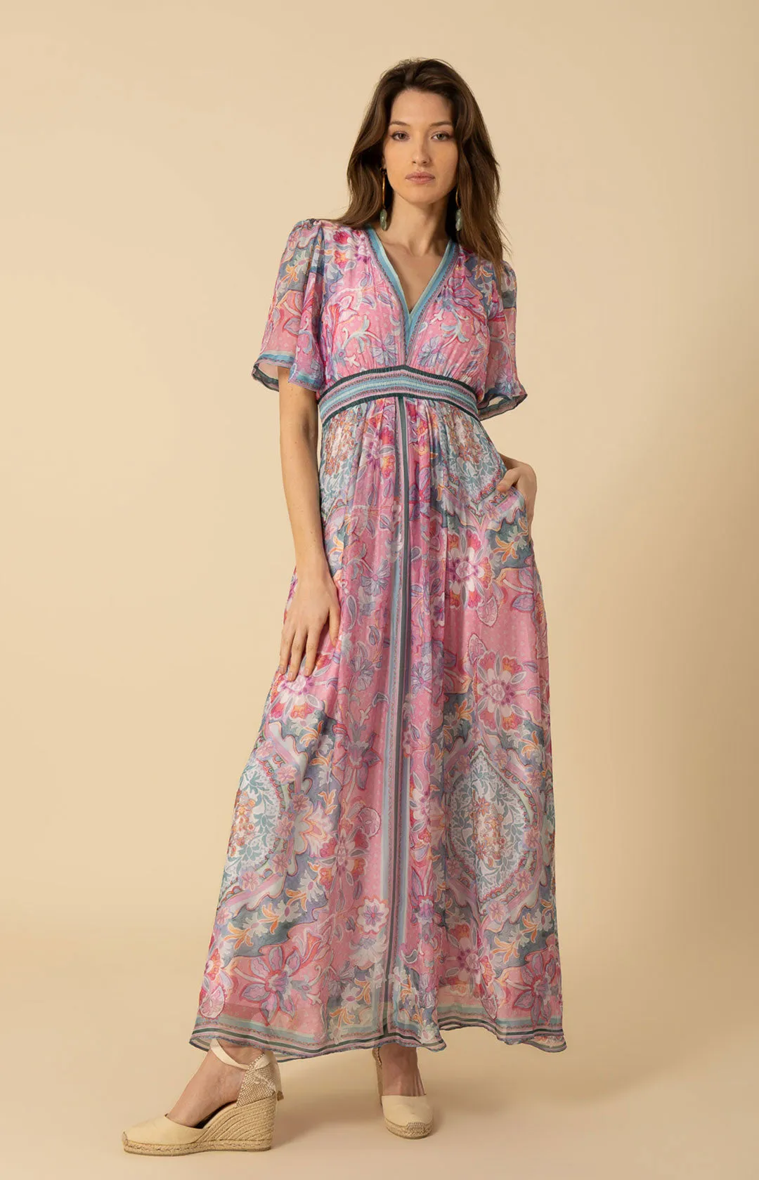 Jaliyah Chiffon Dress Maxi sold by Hale Bob