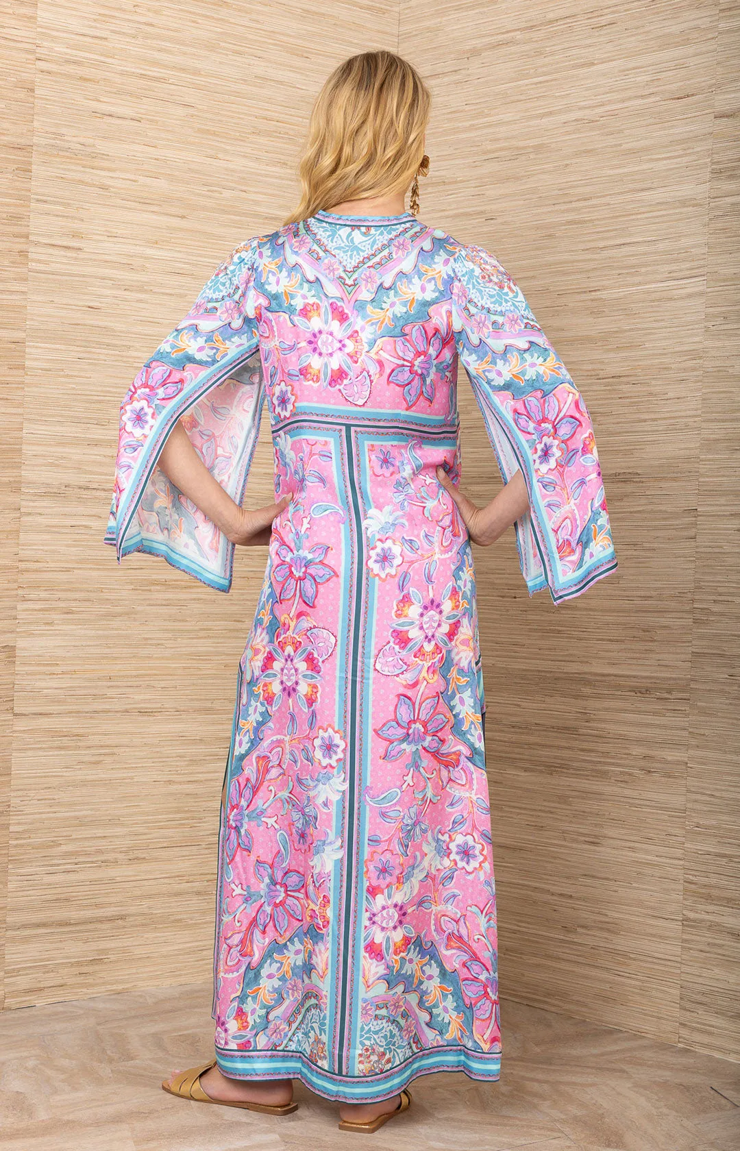 Aileen Silk Caftan Dress sold by Hale Bob product image thumbnail 2