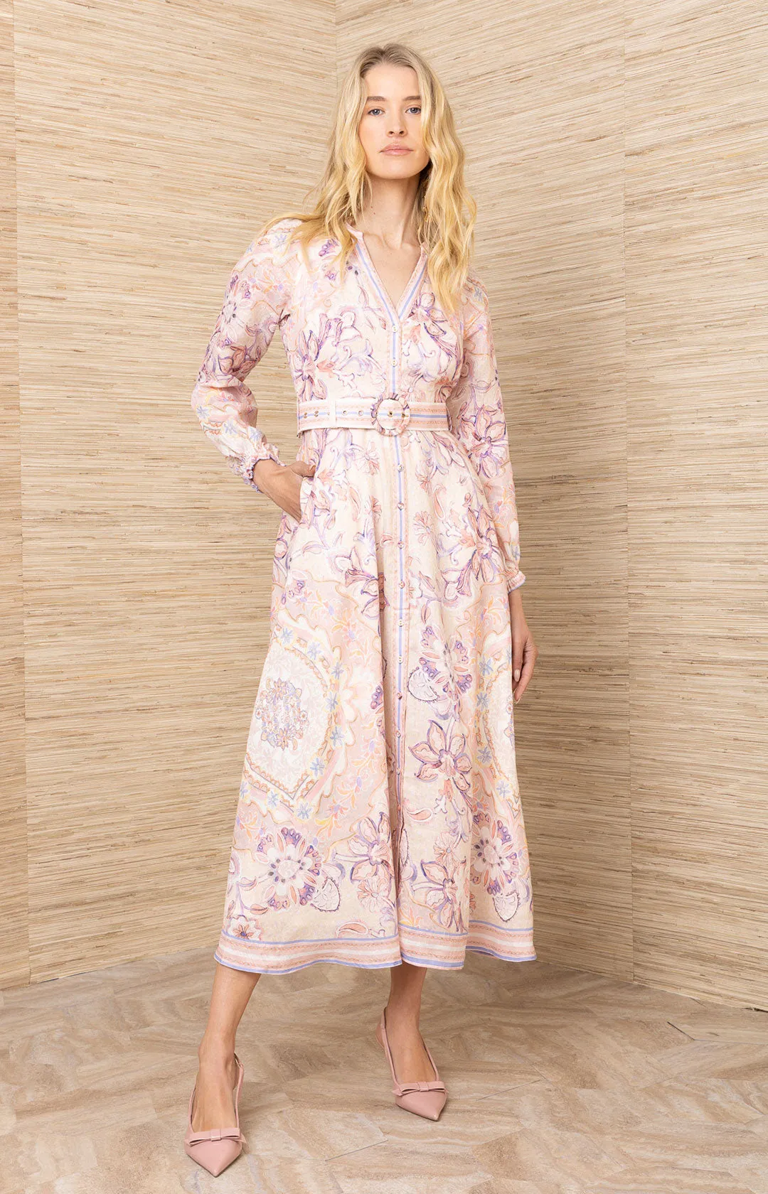 Miranda Linen Dress Maxi Dress sold by Hale Bob product image thumbnail 5