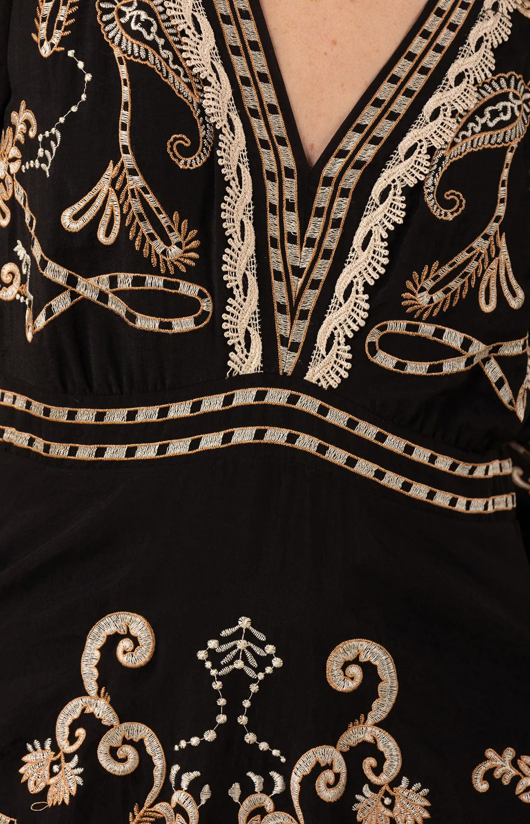 Cassandra Embroidered Maxi Dress sold by Hale Bob product image thumbnail 5