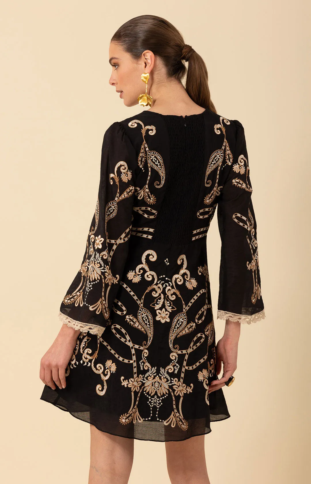 Cassandra Embroidered Dress sold by Hale Bob product image thumbnail 2