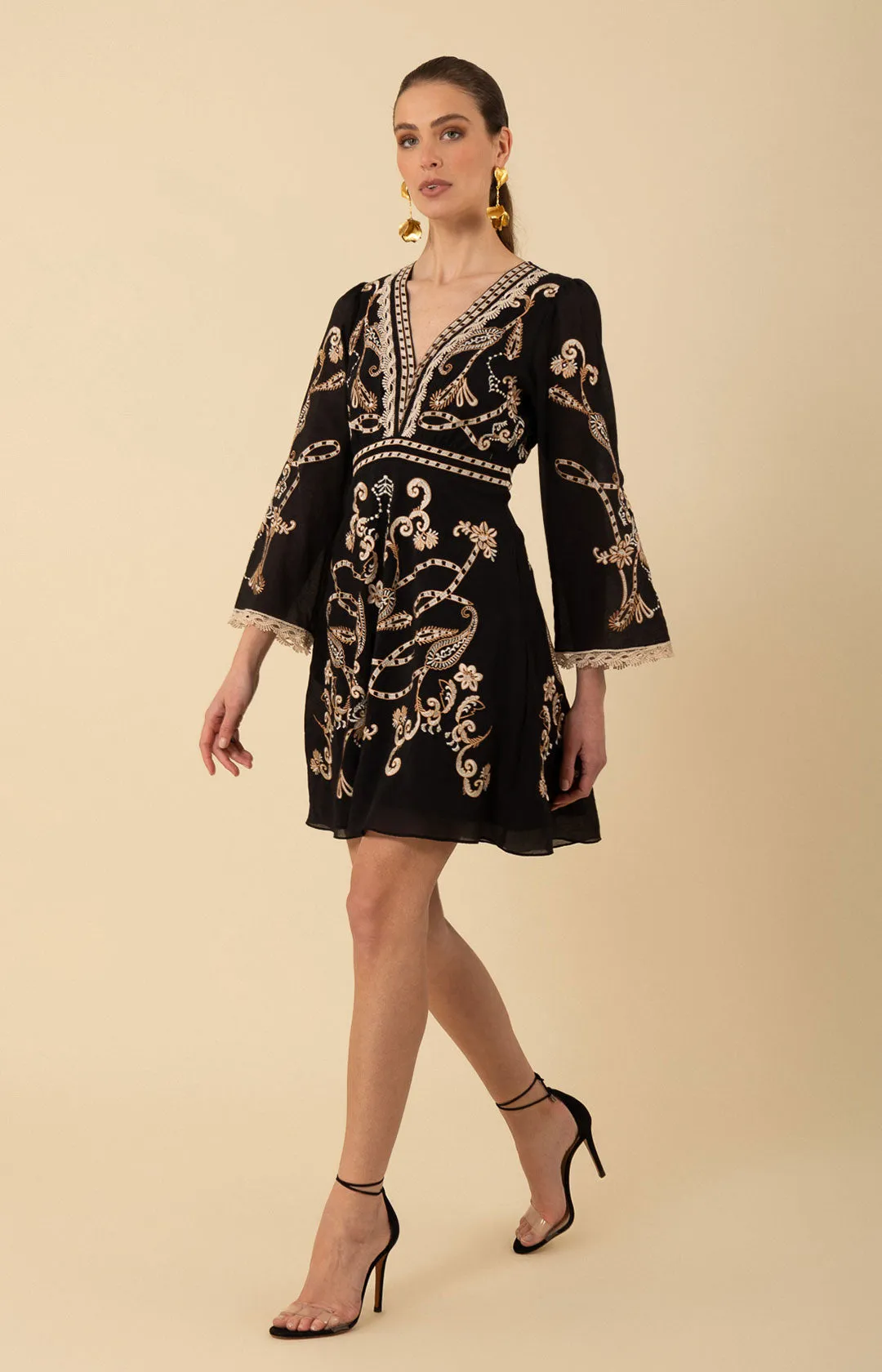 Cassandra Embroidered Dress sold by Hale Bob product image thumbnail 4