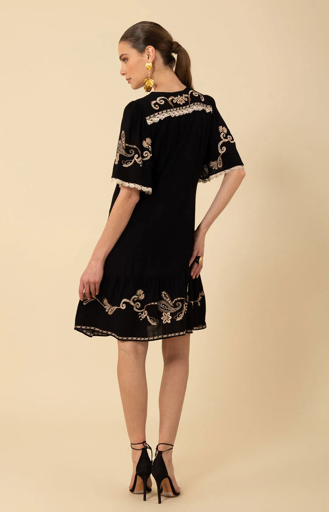 Lennox Embroidered Dress sold by Hale Bob product image thumbnail 2