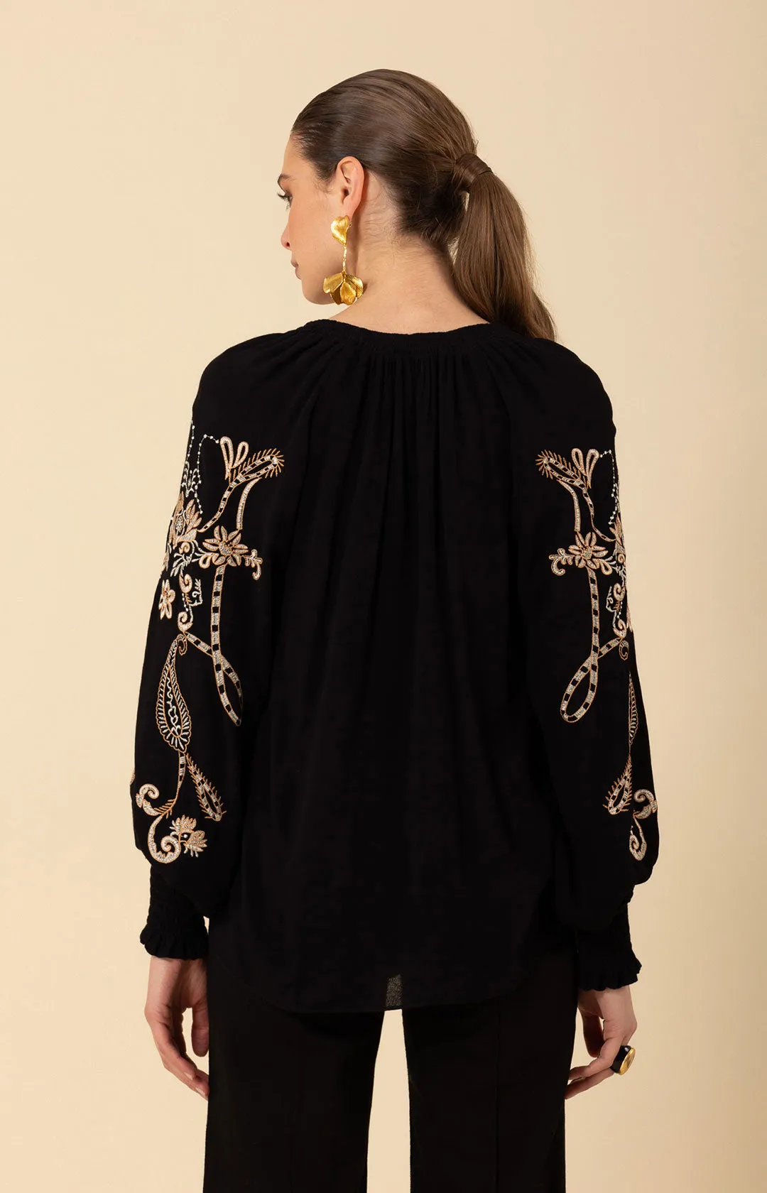 Jemma Embroidered Top sold by Hale Bob product image thumbnail 2