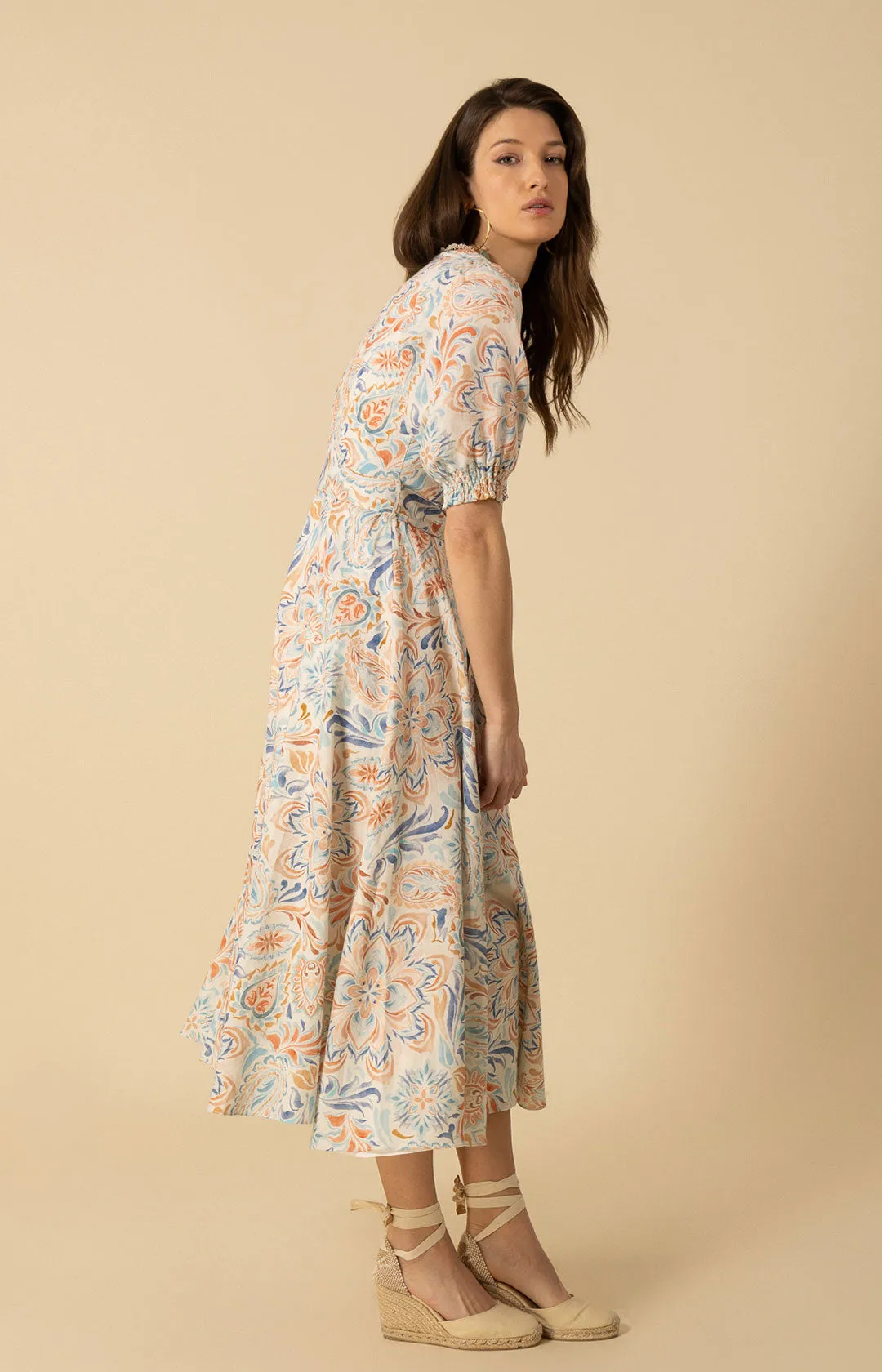 Faye Linen Maxi Dress sold by Hale Bob product image thumbnail 5