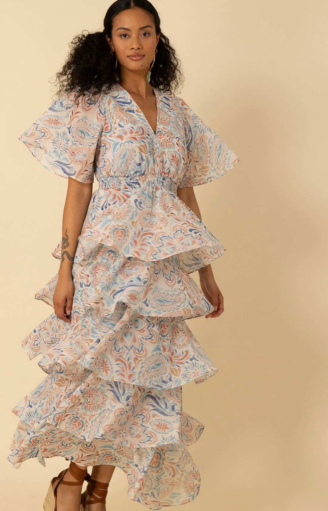 Karsyn Tiered Maxi Dress sold by Hale Bob product image thumbnail 3