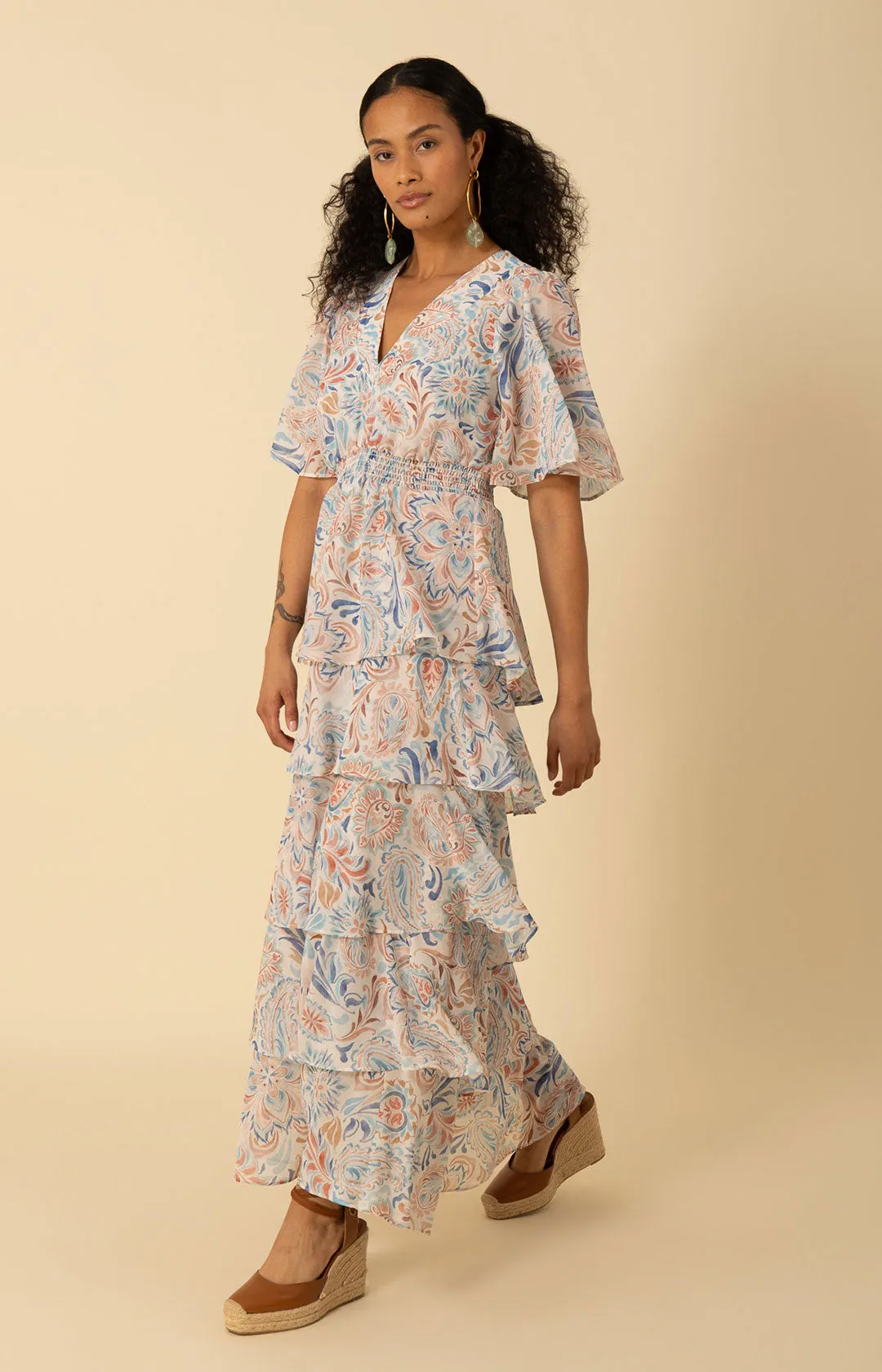 Karsyn Tiered Maxi Dress sold by Hale Bob product image thumbnail 5