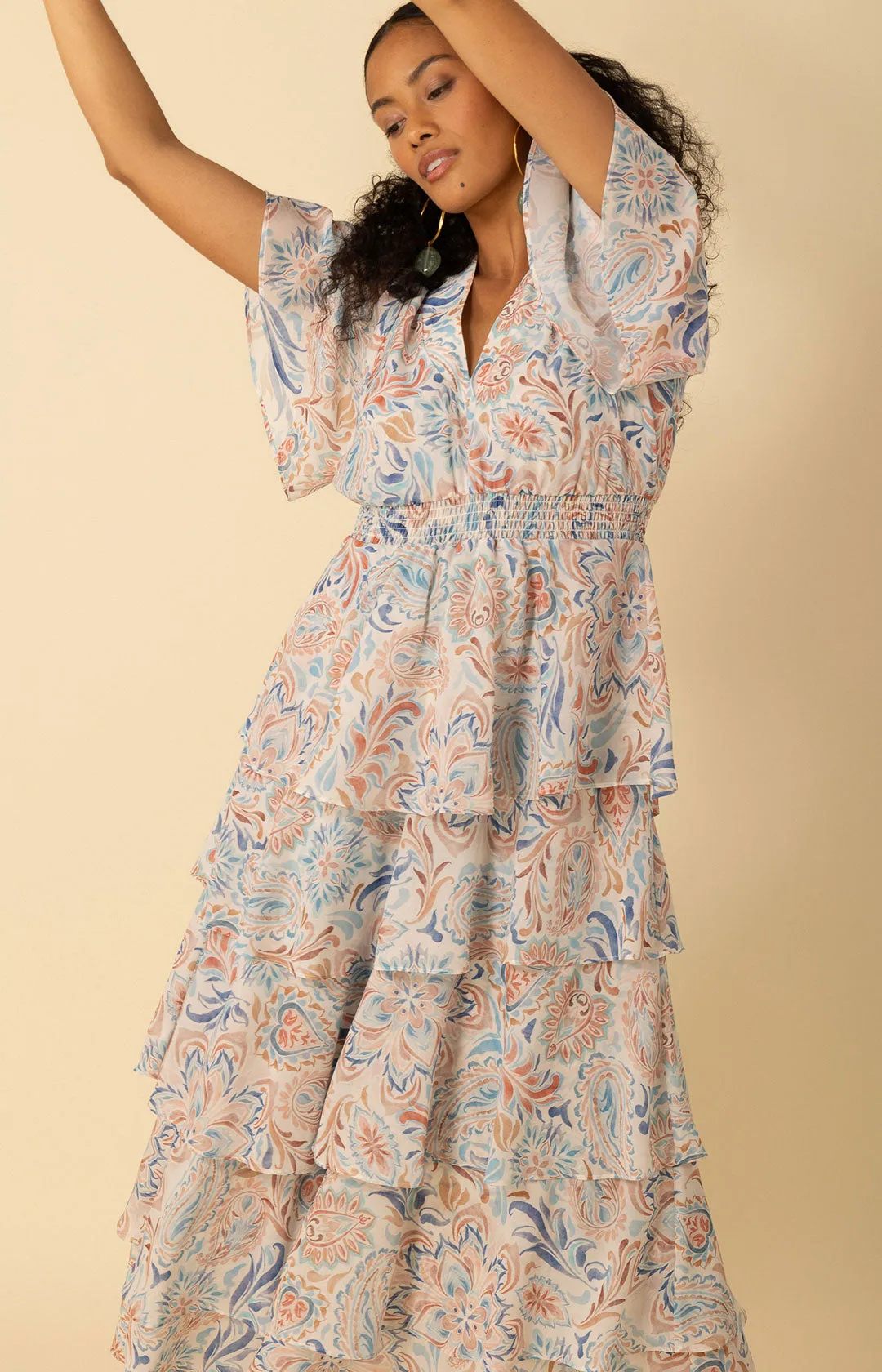 Karsyn Tiered Maxi Dress sold by Hale Bob product image thumbnail 4