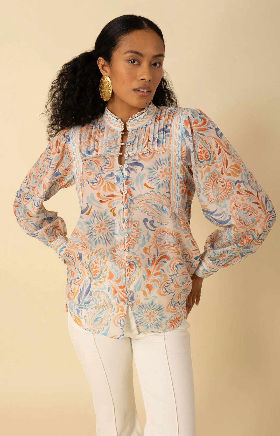 Calliope Voile Top sold by Hale Bob