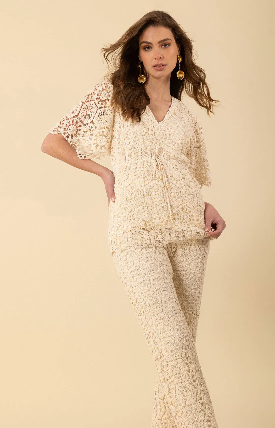 Oakleigh Crochet Top sold by Hale Bob product image thumbnail 2