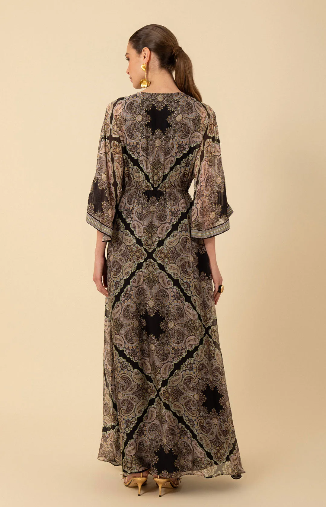 Emerie Chiffon Maxi Dress sold by Hale Bob product image thumbnail 5