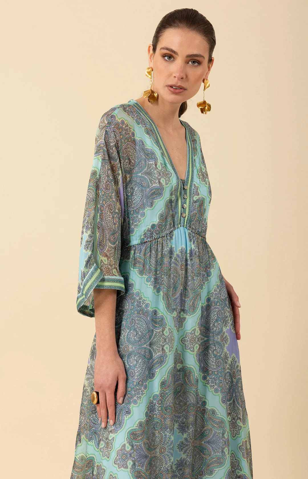 Emerie Chiffon Maxi Dress sold by Hale Bob product image thumbnail 2