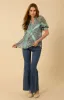 Leslie Voile Top sold by Hale Bob