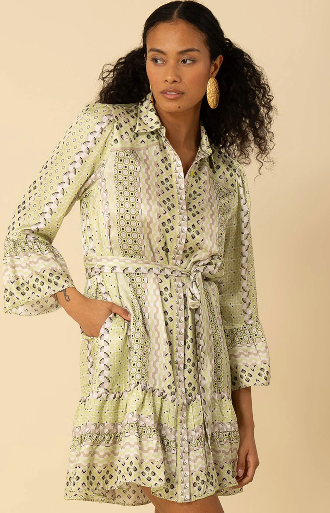 Julieta Charmeuse Dress sold by Hale Bob product image thumbnail 4