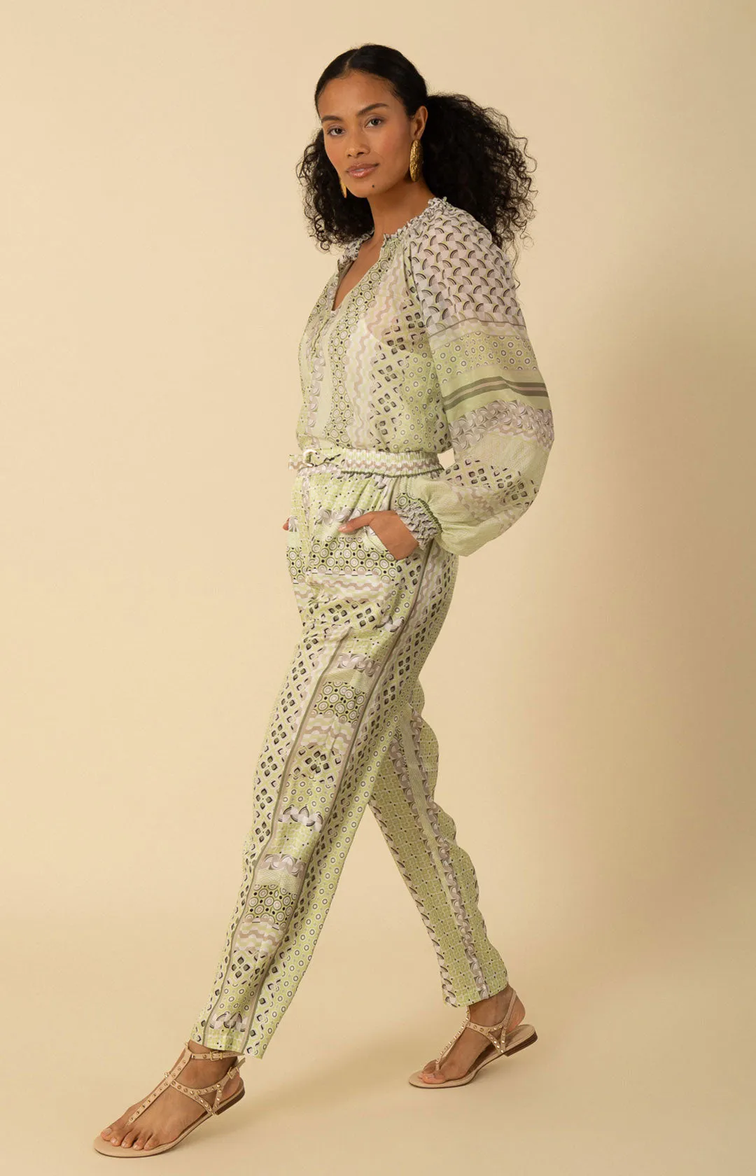 Rhea Charmeuse Pant sold by Hale Bob product image thumbnail 3